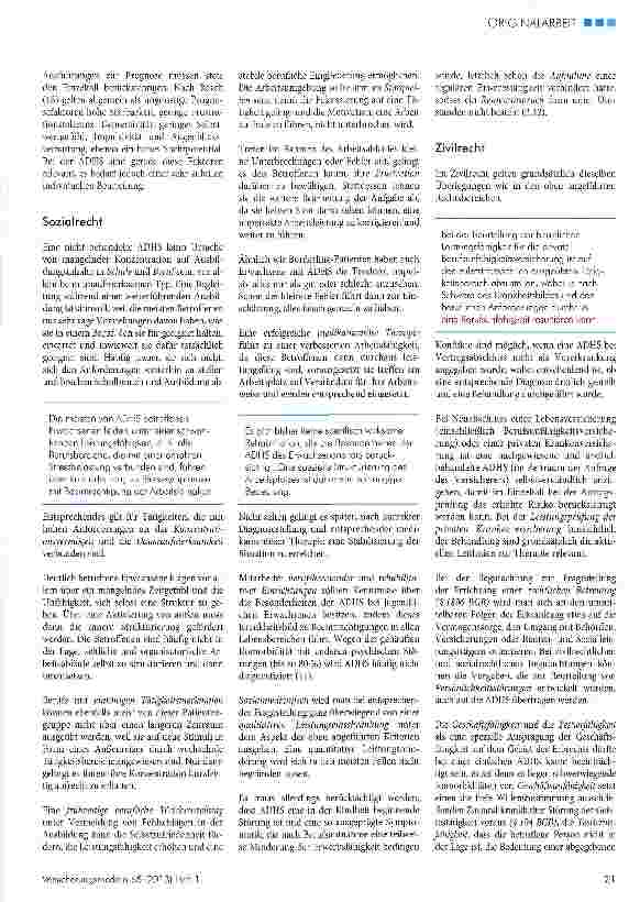 Vorschauseite 2: ADHS als Begutachtungsproblem bei Erwachsenen