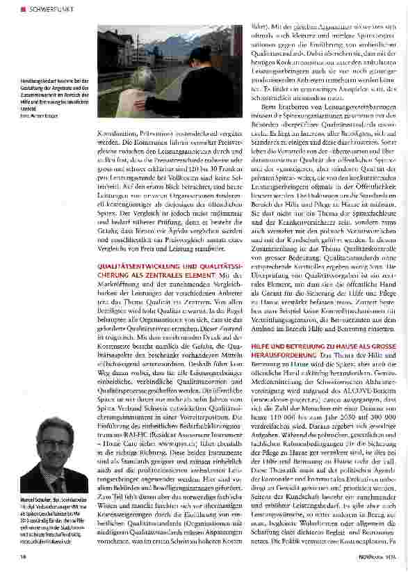 Vorschauseite 2: Spitex im Umbruch