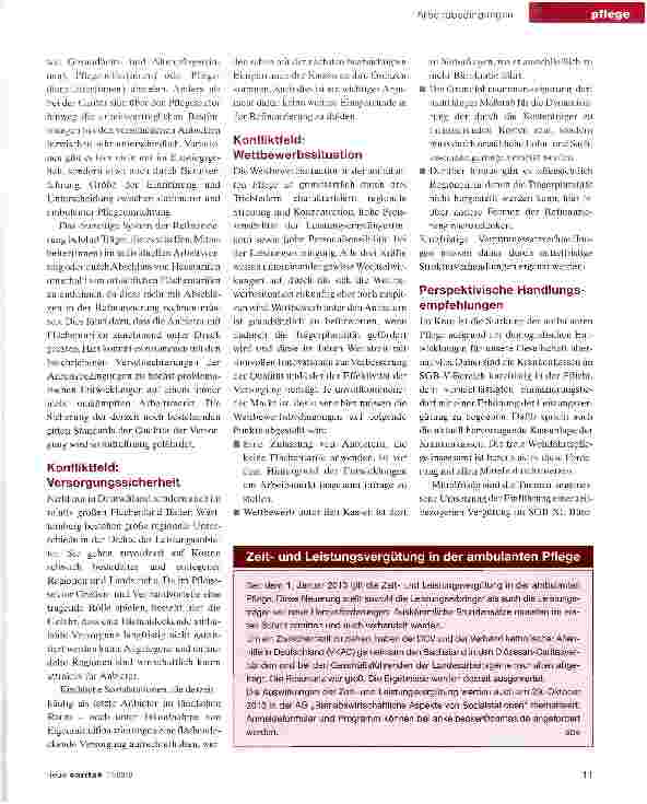 Vorschauseite 3: Die aktuelle Situation der ambulanten Pflegedienste