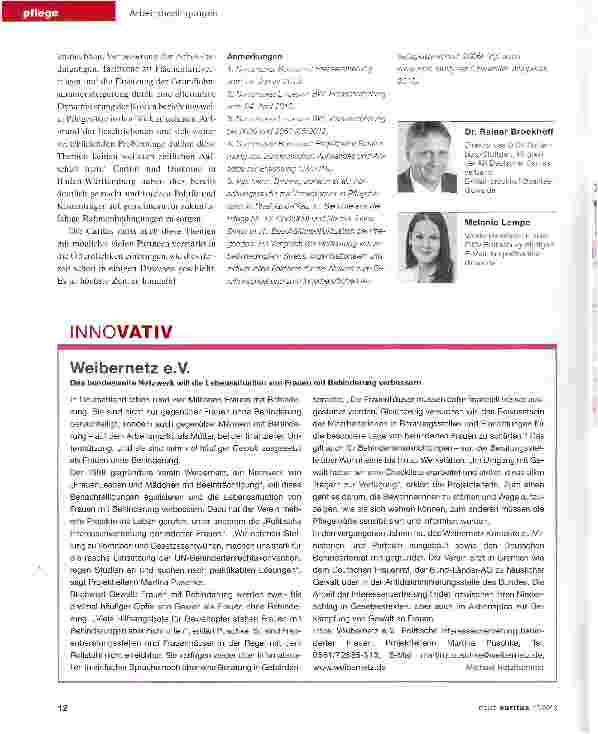 Vorschauseite 4: Die aktuelle Situation der ambulanten Pflegedienste