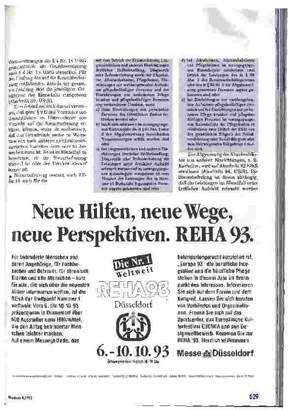 Vorschauseite 6: EG-Richtlinien ändern Umsatzsteuergesetz Änderungen, die die freigemeinnützige Wohlfahrtspflege betreffen