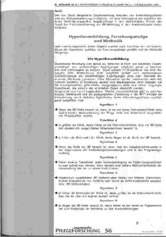 Vorschauseite 5: Innerbetriebliche Fortbildung im Krankenhaus Schlüsselposition oder notwendiges Übel?