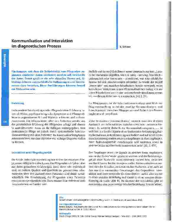 Vorschauseite 1: Kommunikation und Interaktion im diagnostischen Prozess