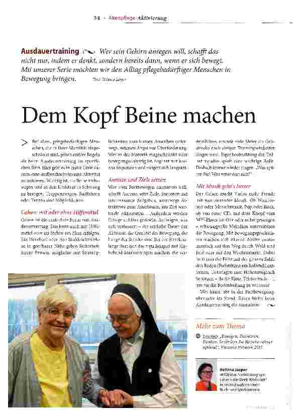 Vorschauseite 1: Dem Kopf Beine machen
