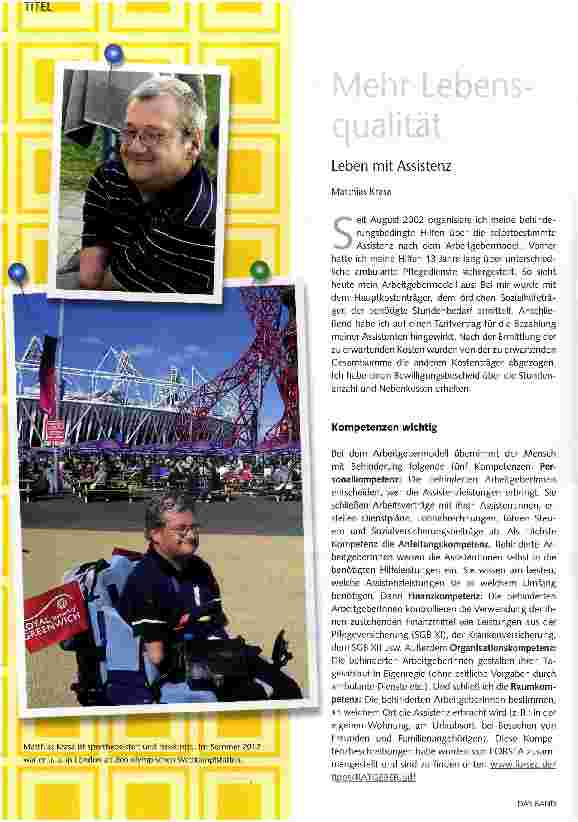 Vorschauseite 1: Mehr Lebensqualität