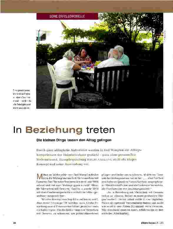 Vorschauseite 1: In Beziehung treten