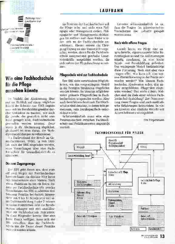 Vorschauseite 6: Karriereplanung in der Pflege Gehört auch zur Professionalisierung (Vortrag Fortbildgskongreß 1992)