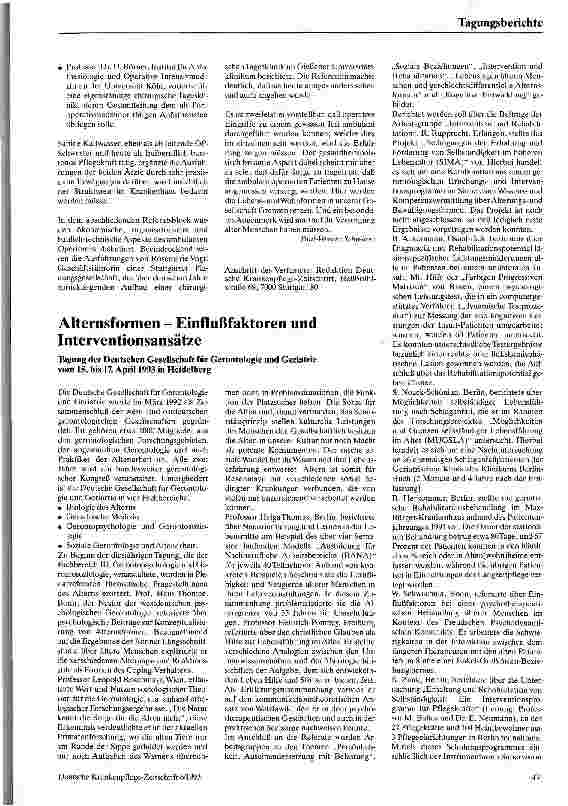 Vorschauseite 2: Ambulantes Operieren im Krankenhaus - Chancen und Risiken DKI-Hospital Management Konferenz am 31 März 1993 in Neuss