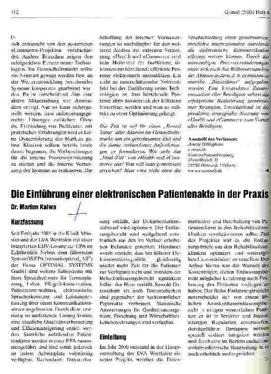 Vorschauseite 4: Erfolgreiche Realisierung von eHealth und eCommerce durch vernetzte Strategien
