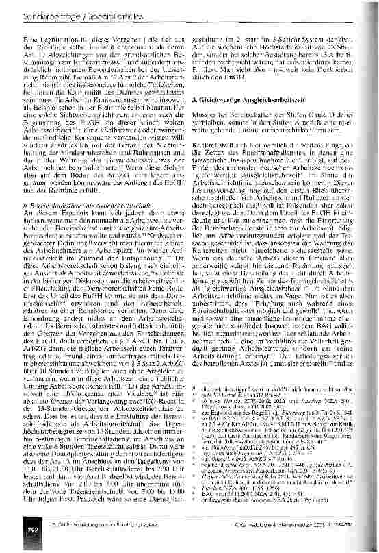 Vorschauseite 4: Bereitschaftsdienstplangestaltung nach Maßgabe der EuGH-Entscheidungen vom 03.10.2000 und 09.09.2003