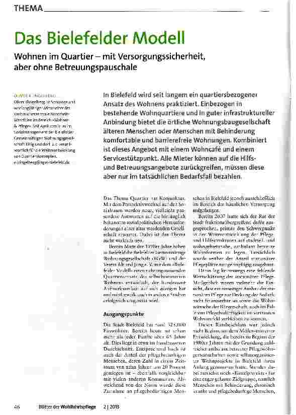 Vorschauseite 1: Das Bielefelder Modell