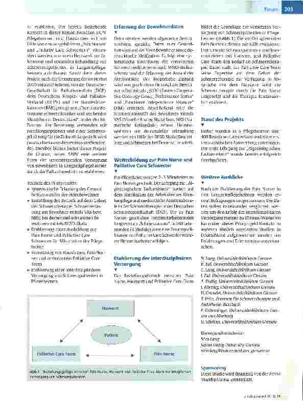Vorschauseite 2: Vernetzte Versorgung von Schmerzpatienten