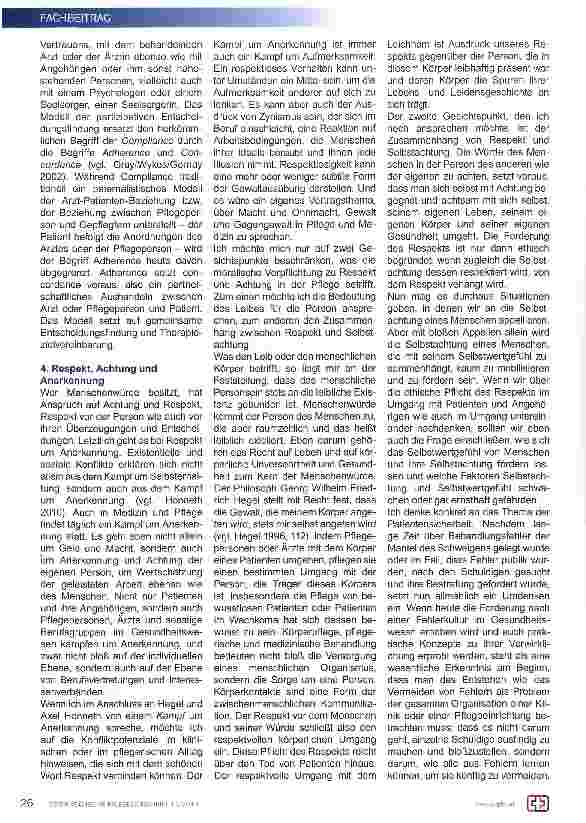 Vorschauseite 3: Würde, Respekt und Mitgefühl aus Sicht der Pflegeethik