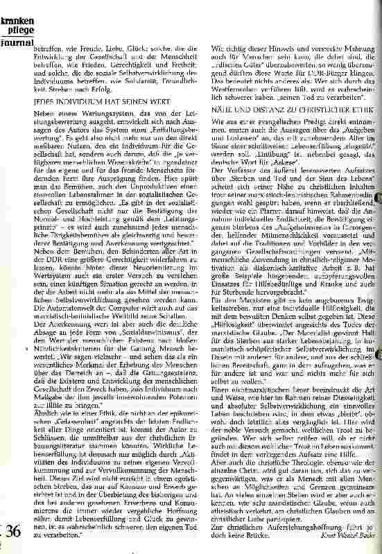 Vorschauseite 2: Was sagt der Marxist zu Leiden, Sterben, Tod?