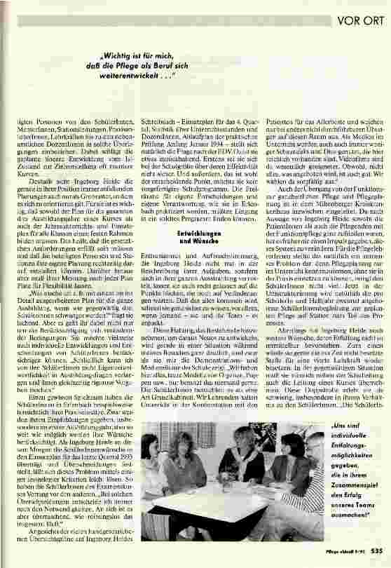 Vorschauseite 2: Ingeborg Heide, Schulleiterin