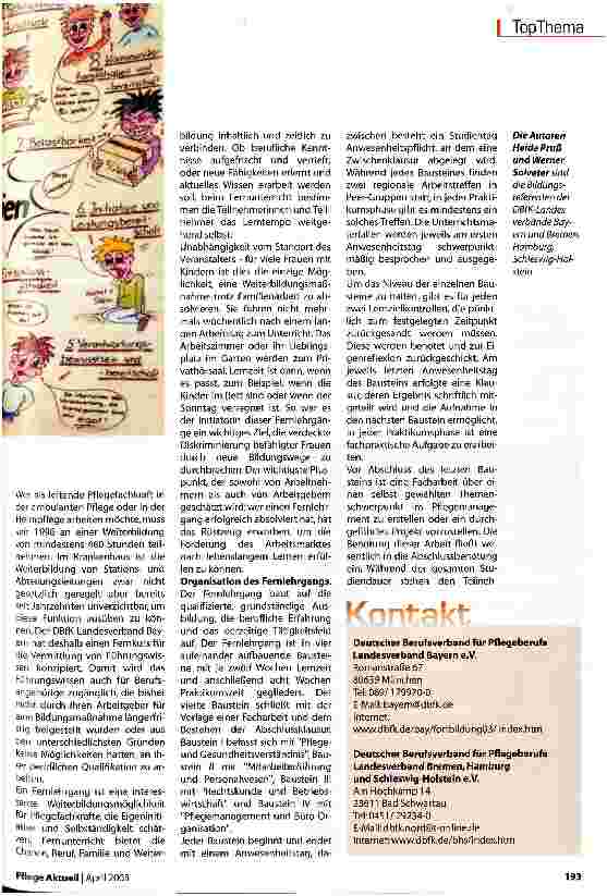 Vorschauseite 2: Stationsleitung und wie weiter?