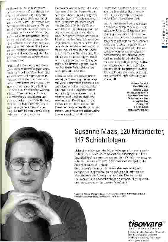 Vorschauseite 4: Teilautonomie durch Departements Dezentrale Organisationsstrukturen im Universitätsspital Bern