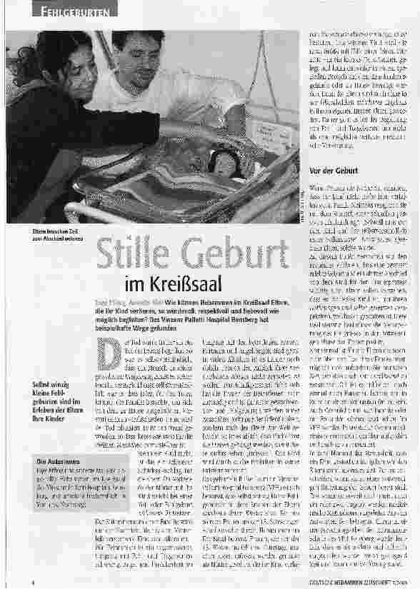 Vorschauseite 1: Stille Geburt im Kreißsaal