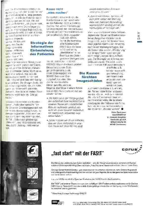 Vorschauseite 3: Bei Kostenablehnung Patienten informieren Die verblüffende psychologische Wirkung auf das Kassenmisstrauen