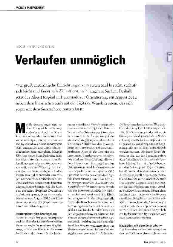 Vorschauseite 1: Verlaufen unmöglich