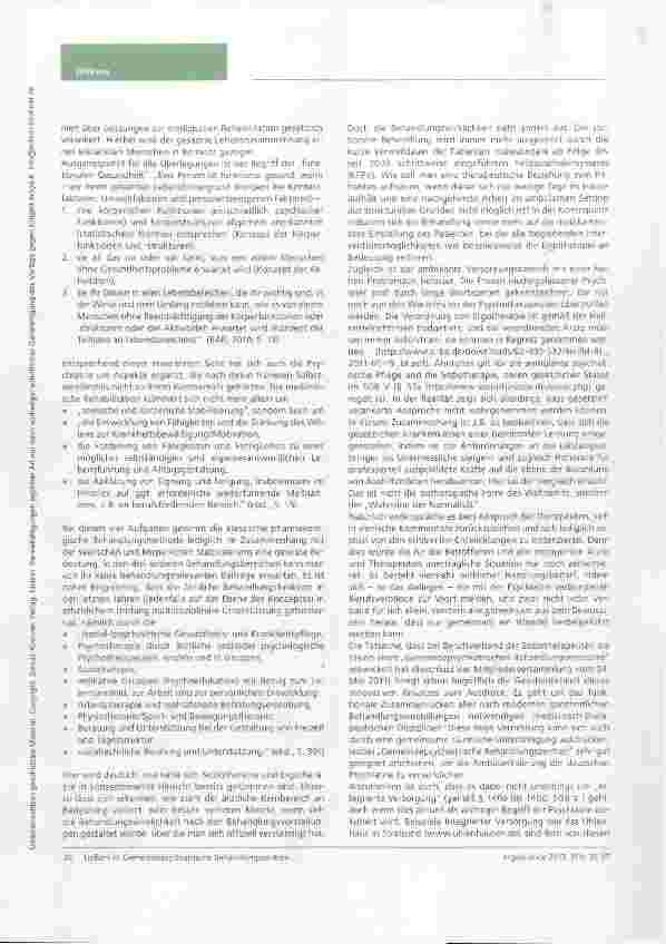 Vorschauseite 2: Community psychiatric treatment centres a vision of the psychiatric professional associations to develop outpatient care within the German psychiatry