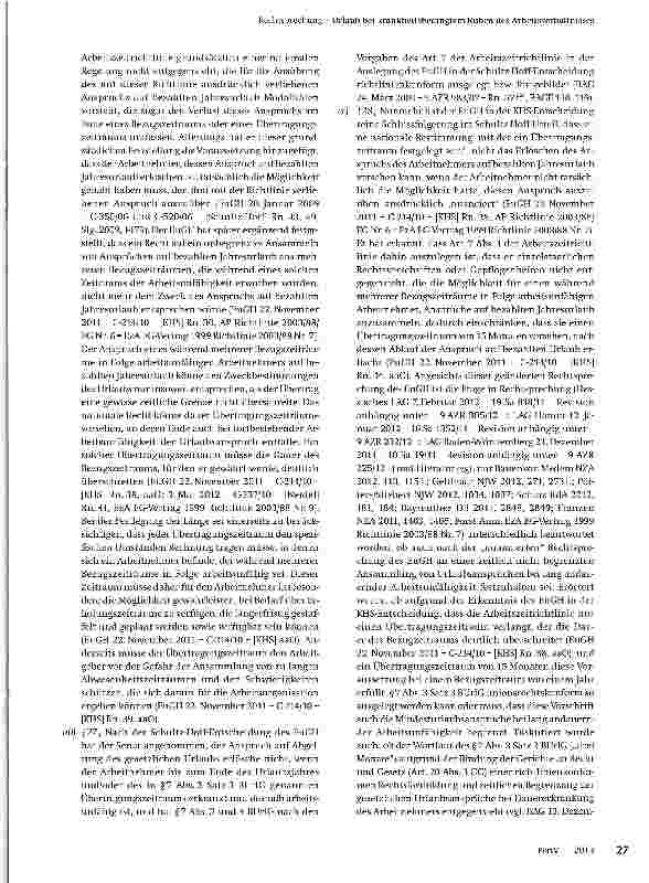 Vorschauseite 6: Urlaub bei krankheitsbedingtem Ruhen des Arbeitsverhältnisses