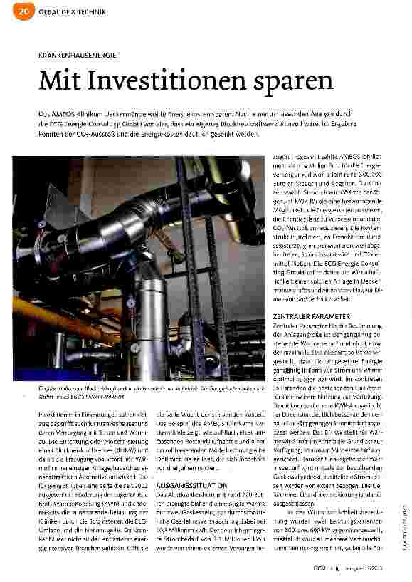 Vorschauseite 1: Mit Investitionen sparen