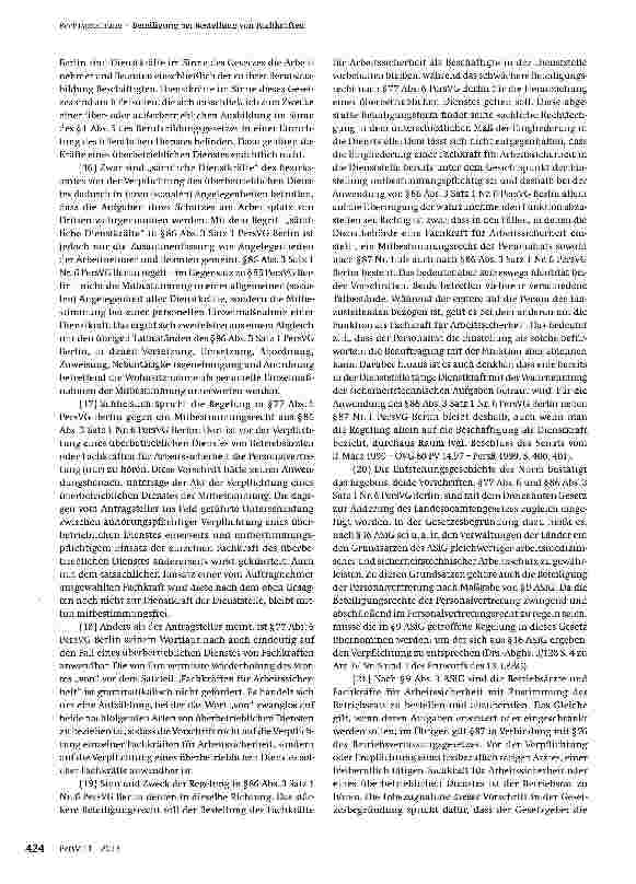 Vorschauseite 2: Beteiligung bei Bestellung von Fachkräften