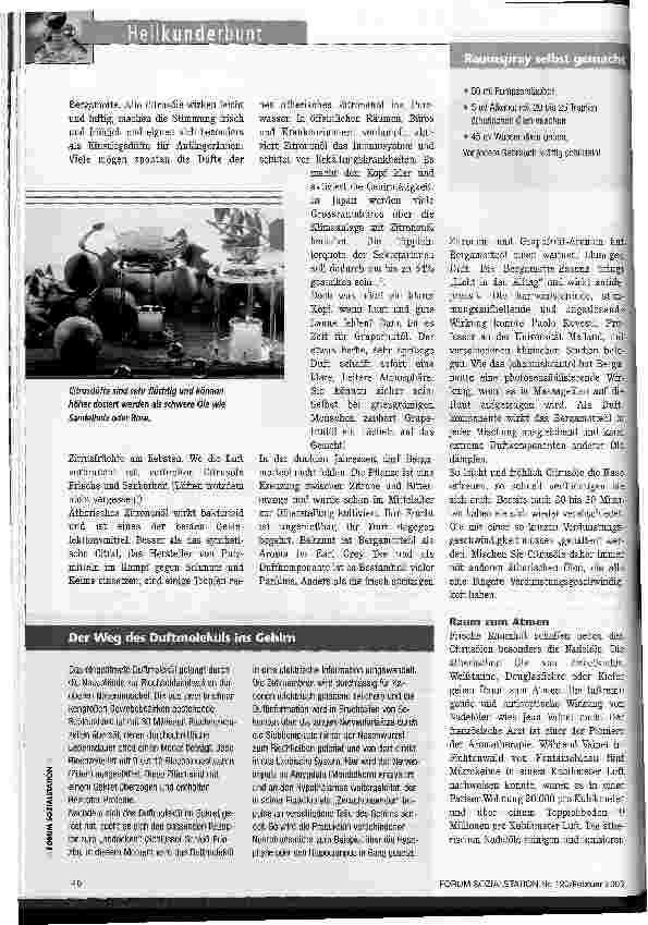 Vorschauseite 2: Düfte zum Durchatmen Wie Gerüche unsere Gefühle und Gedanken beeinflussen