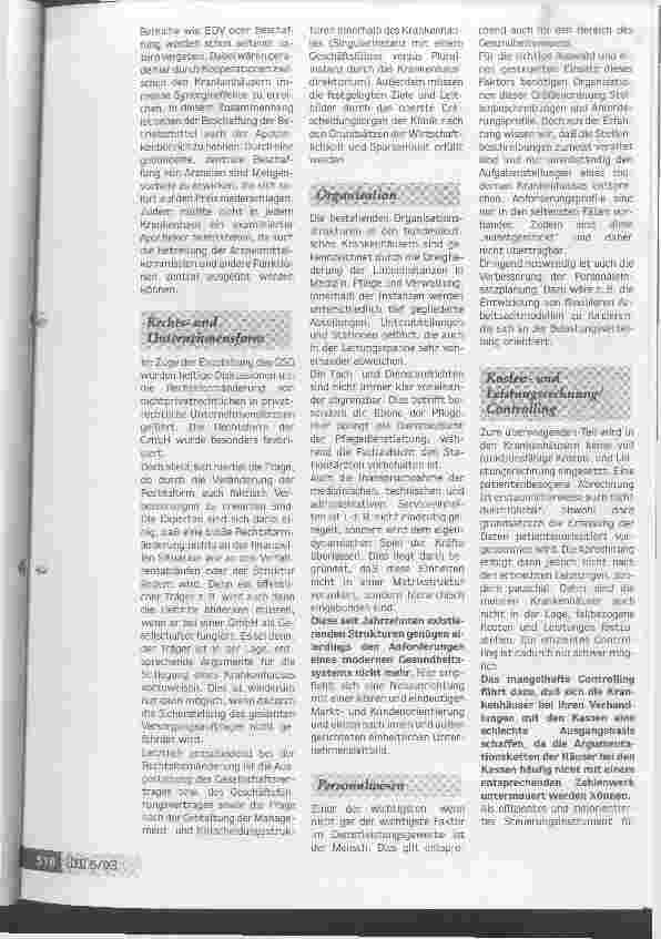 Vorschauseite 3: Jetzt werden die Weichen für die Zukunft gestellt Neuorientierung ist notwendig - Handlungsbedarf und Lösungsansätze
