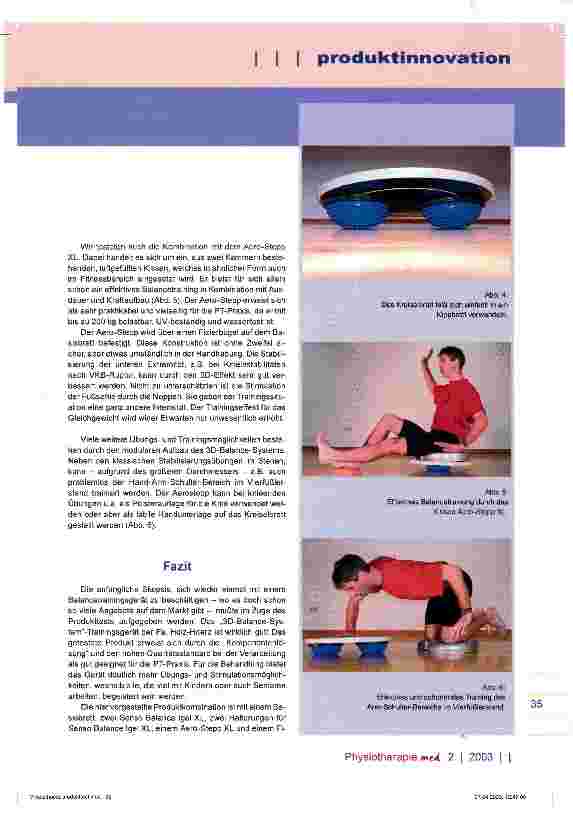 Vorschauseite 3: Aktives Balanceund Stimulationstraining mit dem Trainingsgerät