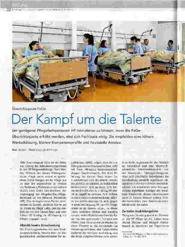Vorschauseite 1: Der Kampf um die Talente