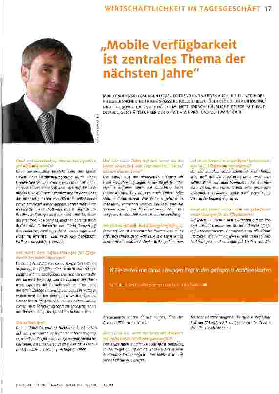 Vorschauseite 1: Mobile Verfügbarkeit ist zentrales Thema der nächsten Jahre