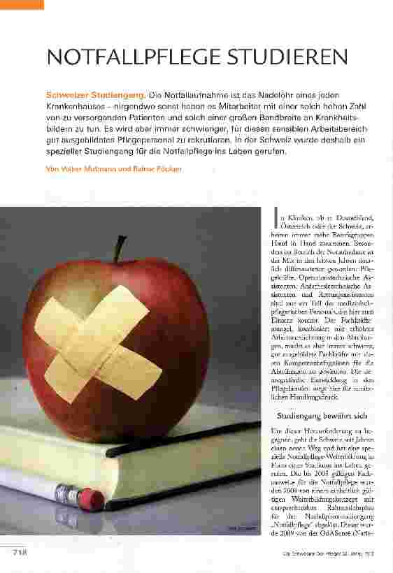 Vorschauseite 1: NOTFALLPFLEGE STUDIEREN