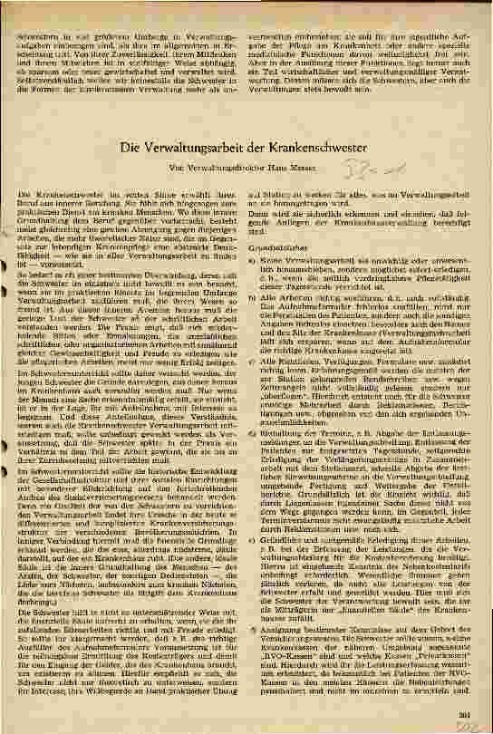 Vorschauseite 1: Die Verwaltungsarbeit der Krankenschwester