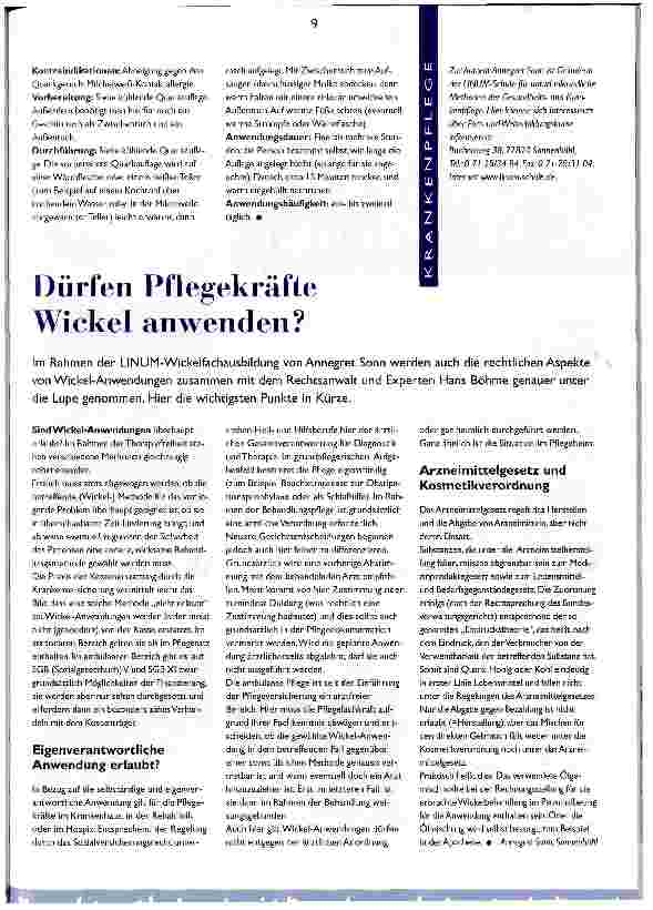 Vorschauseite 2: Quarkkompressen - kleiner Aufwand, rasche Wirkung Folge 3