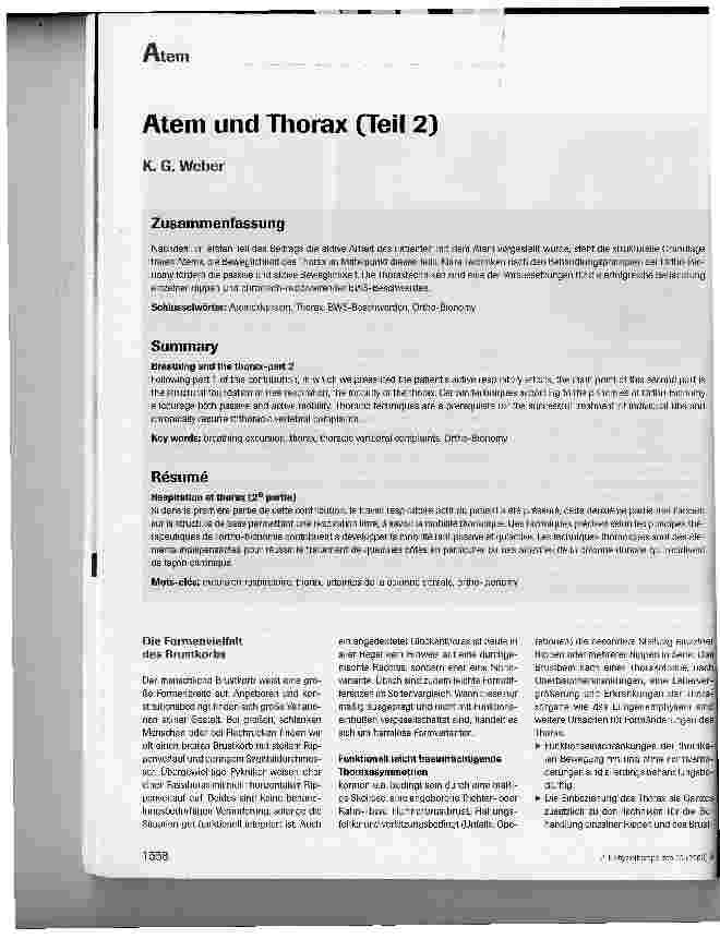 Vorschauseite 1: Atem und Thorax (Teil 2)