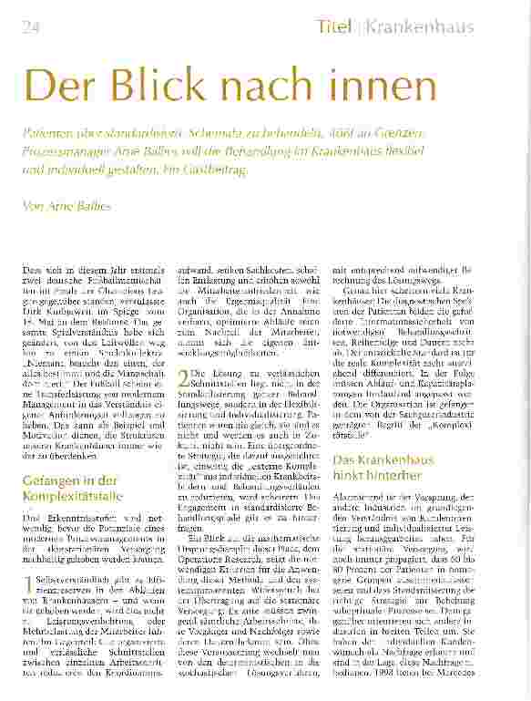 Vorschauseite 1: Der Blick nach innen