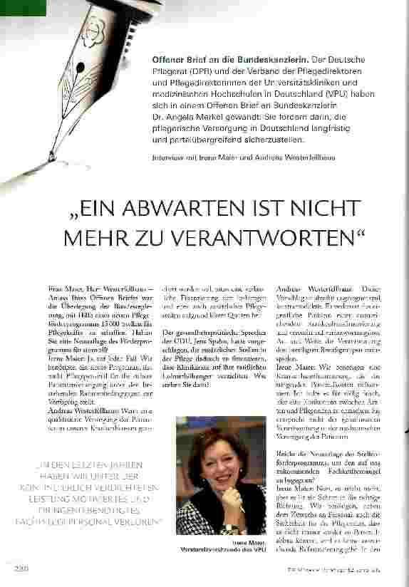Vorschauseite 1: EIN ABWARTEN IST NICHT MEHR ZU VERANTWORTEN