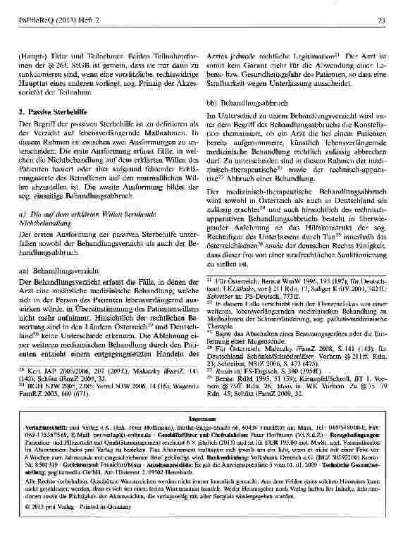 Vorschauseite 3: Der intensivmedizinische Behandlungsabbruch in den Ländern Osterreich und Deutschland: Eine Bestandsaufnahme
