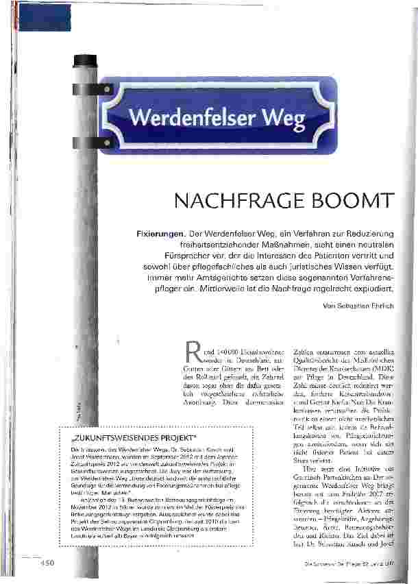 Vorschauseite 1: NACHFRAGE BOOMT