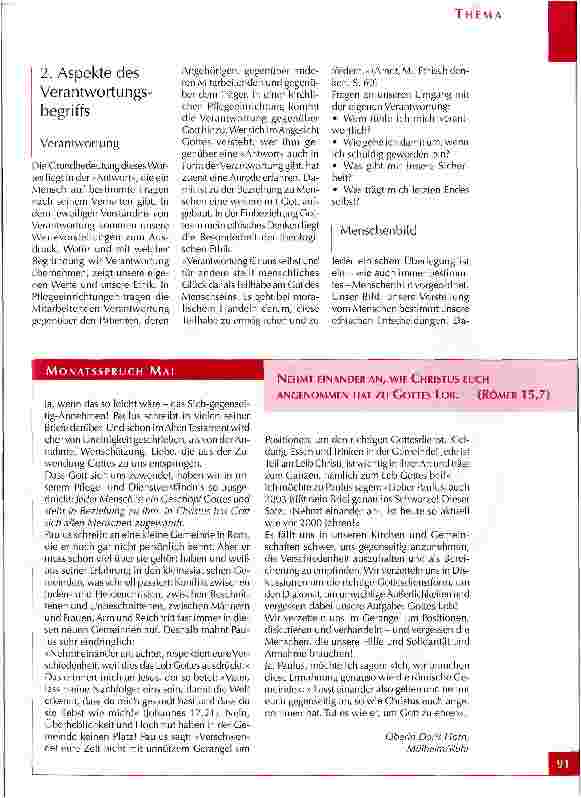 Vorschauseite 2: Ethische Herausforderungen und persönliche Verantwortung durch Professionalisierung