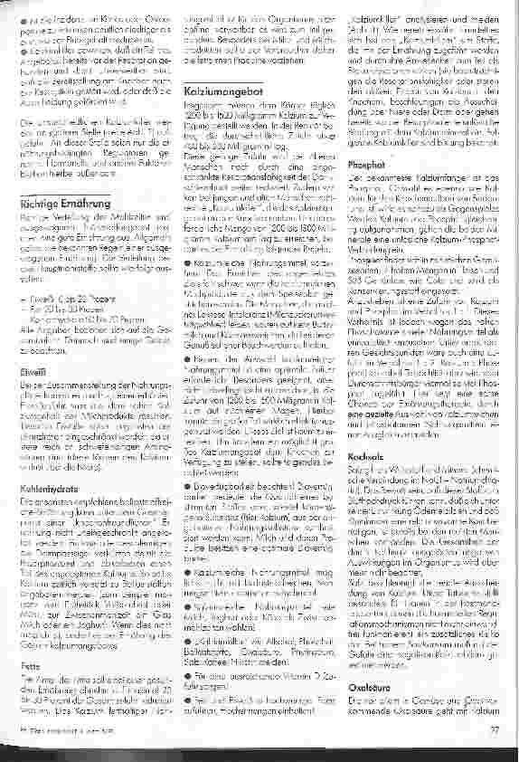 Vorschauseite 2: Einführung in die richtige Ernährung bei Osteoporose