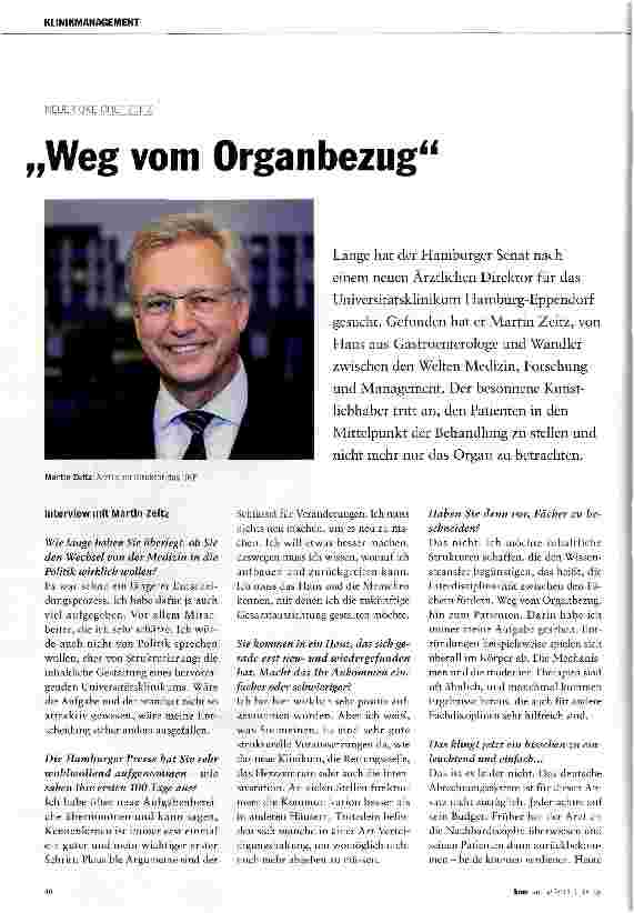 Vorschauseite 1: „Weg vom Organbezug