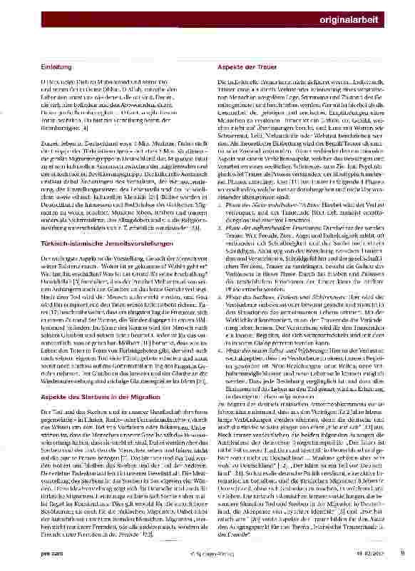 Vorschauseite 2: Islamische Trauerrituale in der Fremde