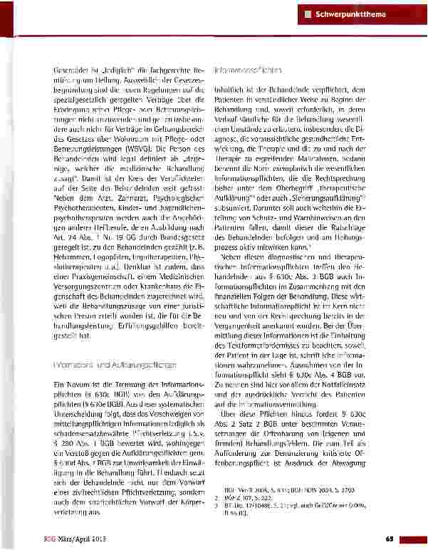 Vorschauseite 2: Die Rechte der Patienten -transparent, verlässlich und ausgewogen