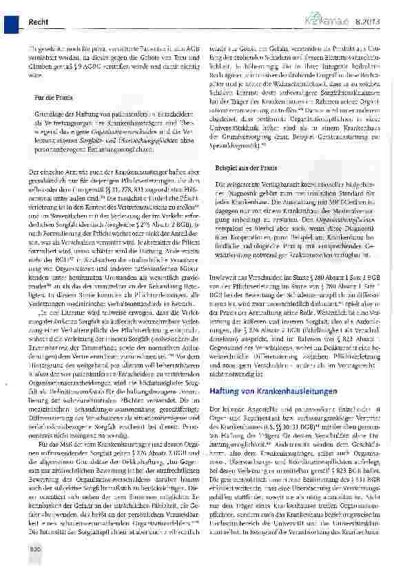 Vorschauseite 3: Rechtliche Verantwortlichkeit patientenferner Entscheider in Krankenhäusern (I)