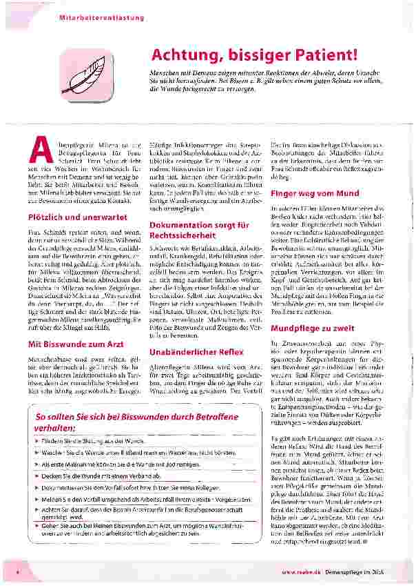 Vorschauseite 1: Achtung, bissiger Patient!