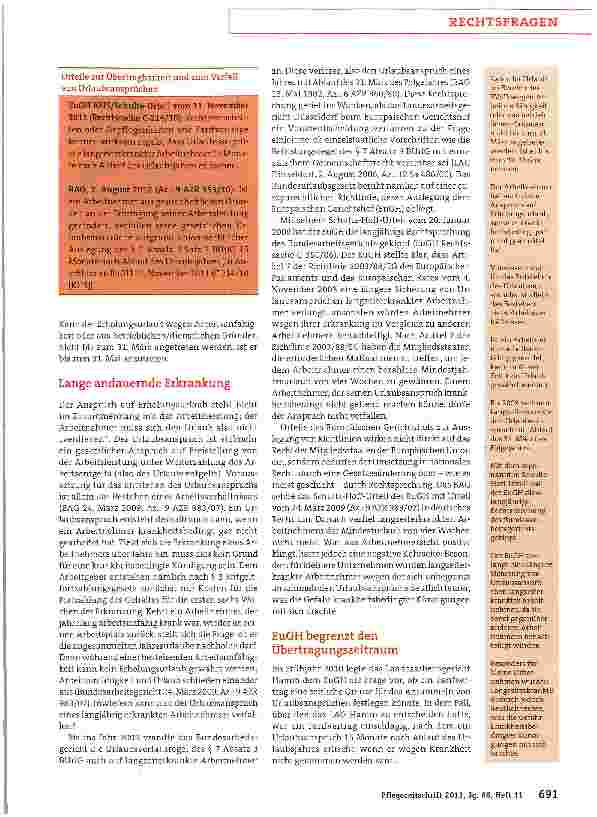 Vorschauseite 2: Eine verbesserte Regelung für Langzeiterkrankte