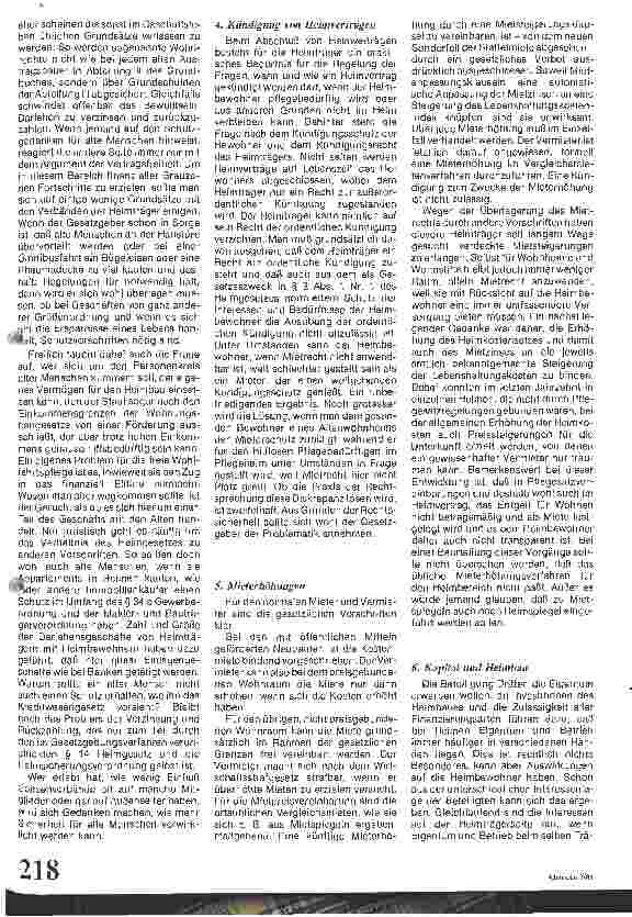 Vorschauseite 3: Mieter im Altenheim - Mieter zweiter Klasse?